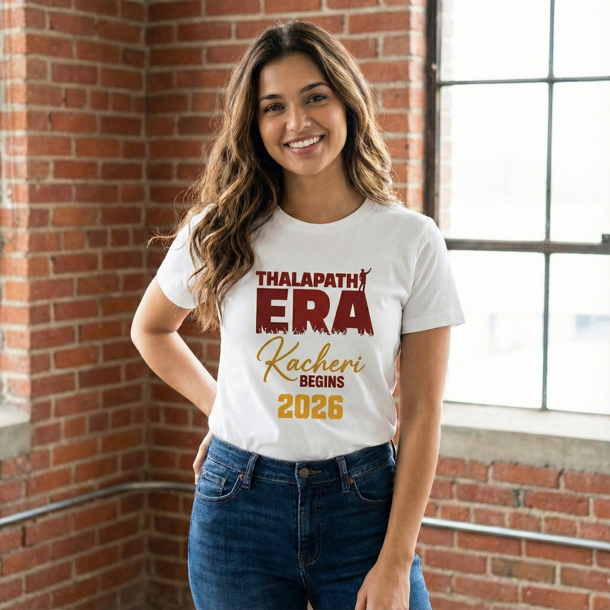 The Thalapathy Era: "Kacheri Begins" 2026 T-Shirt - Image 2